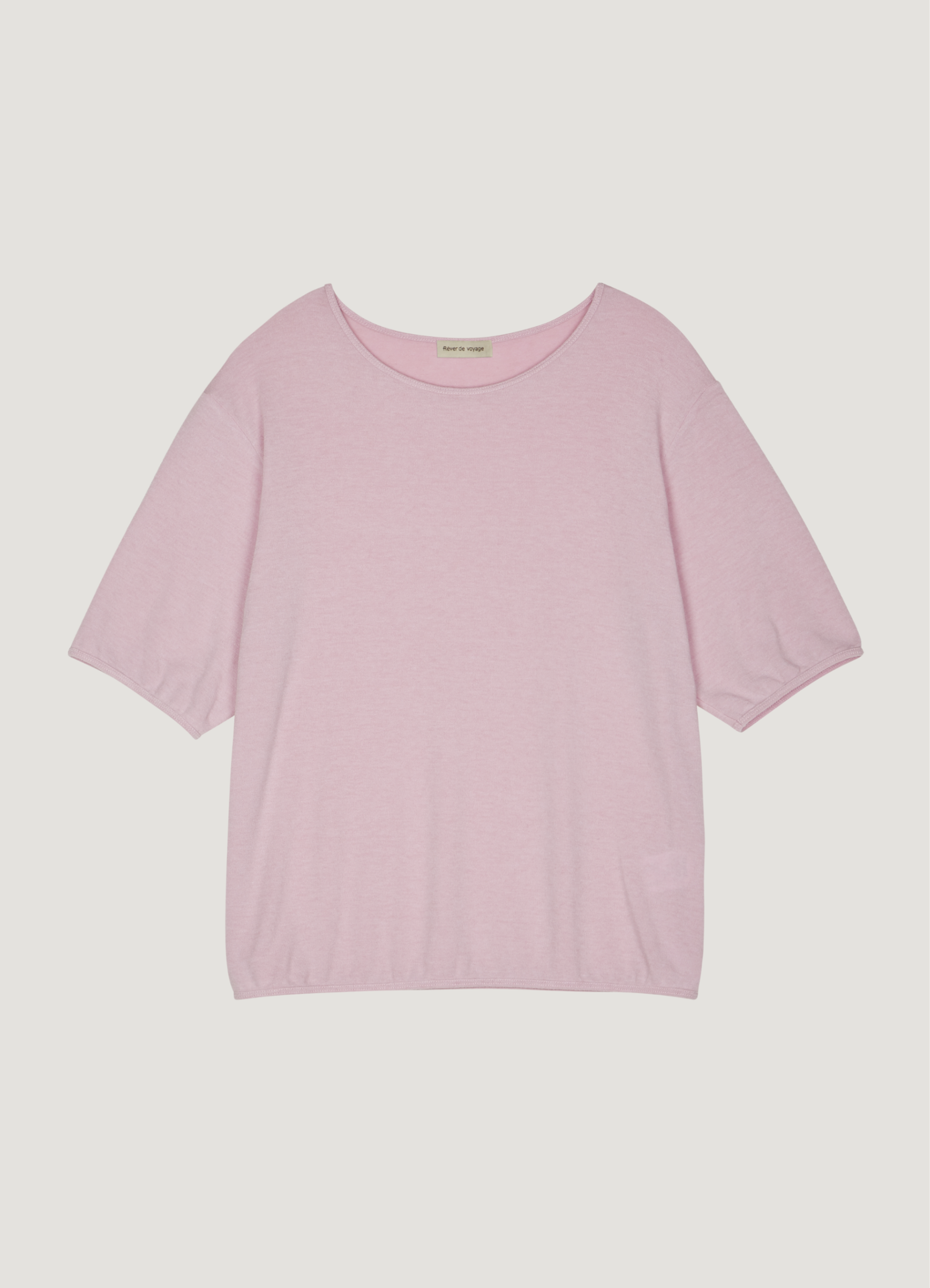 Bulky Wool Span T-shirt (Pink) Out Of Stock