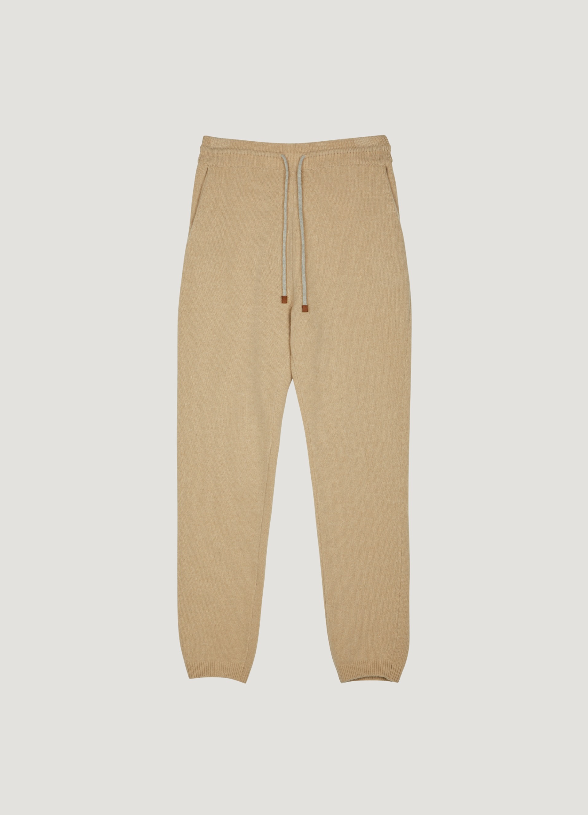 Cashmere Blend Knit Pants (Beige) Out of Stock