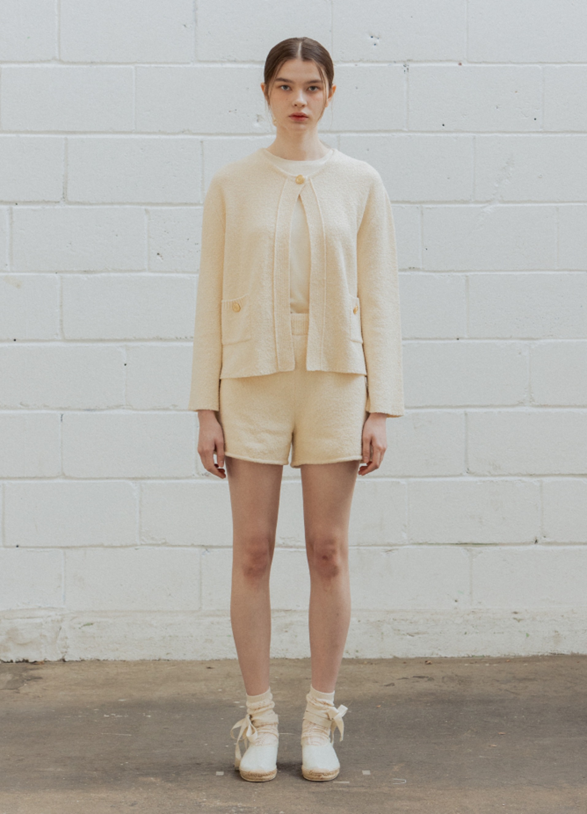 Tweed Shorts (Margarine)