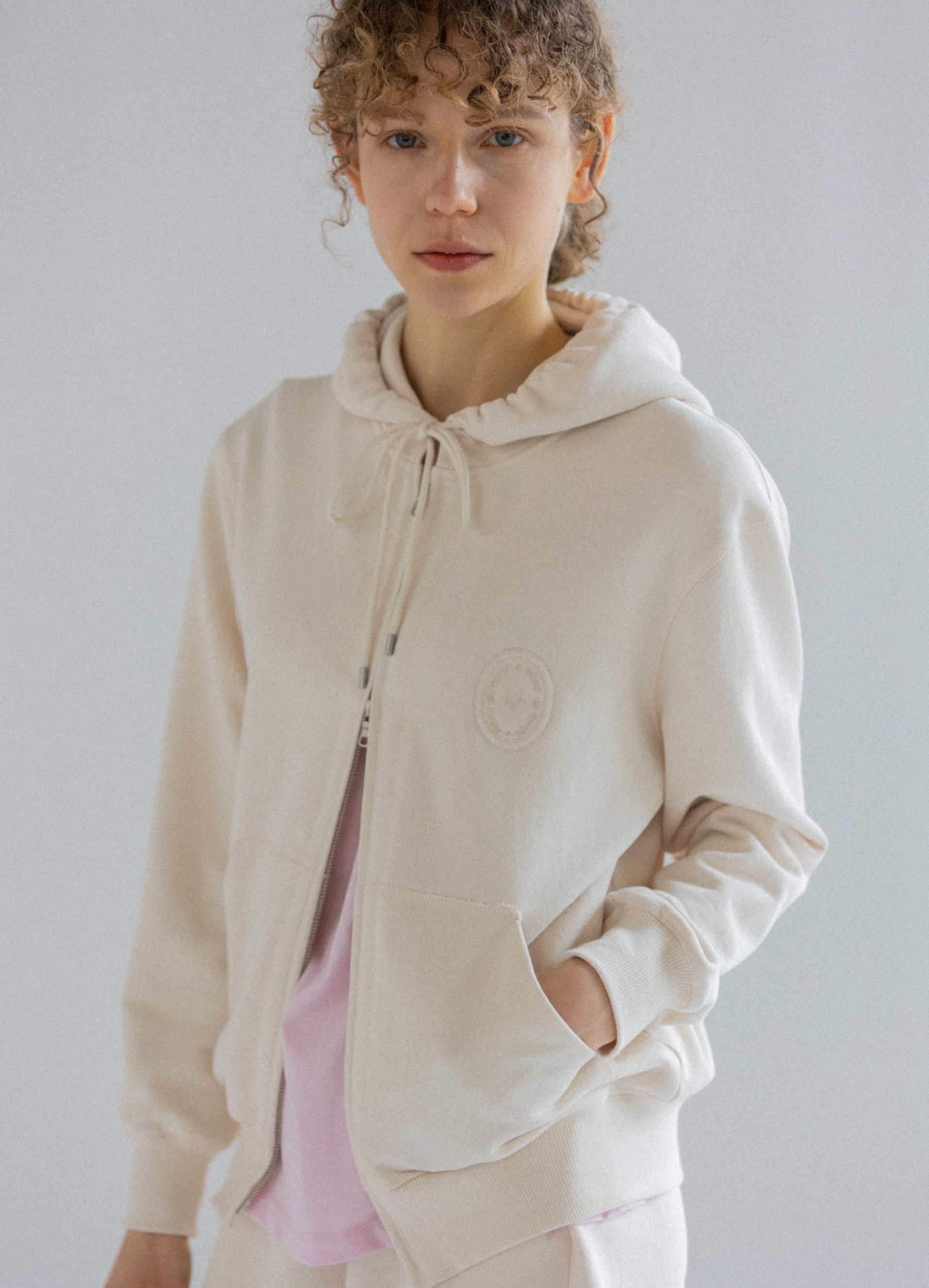 R.D.V Hood Zip-Up (Cream) Out Of Stock