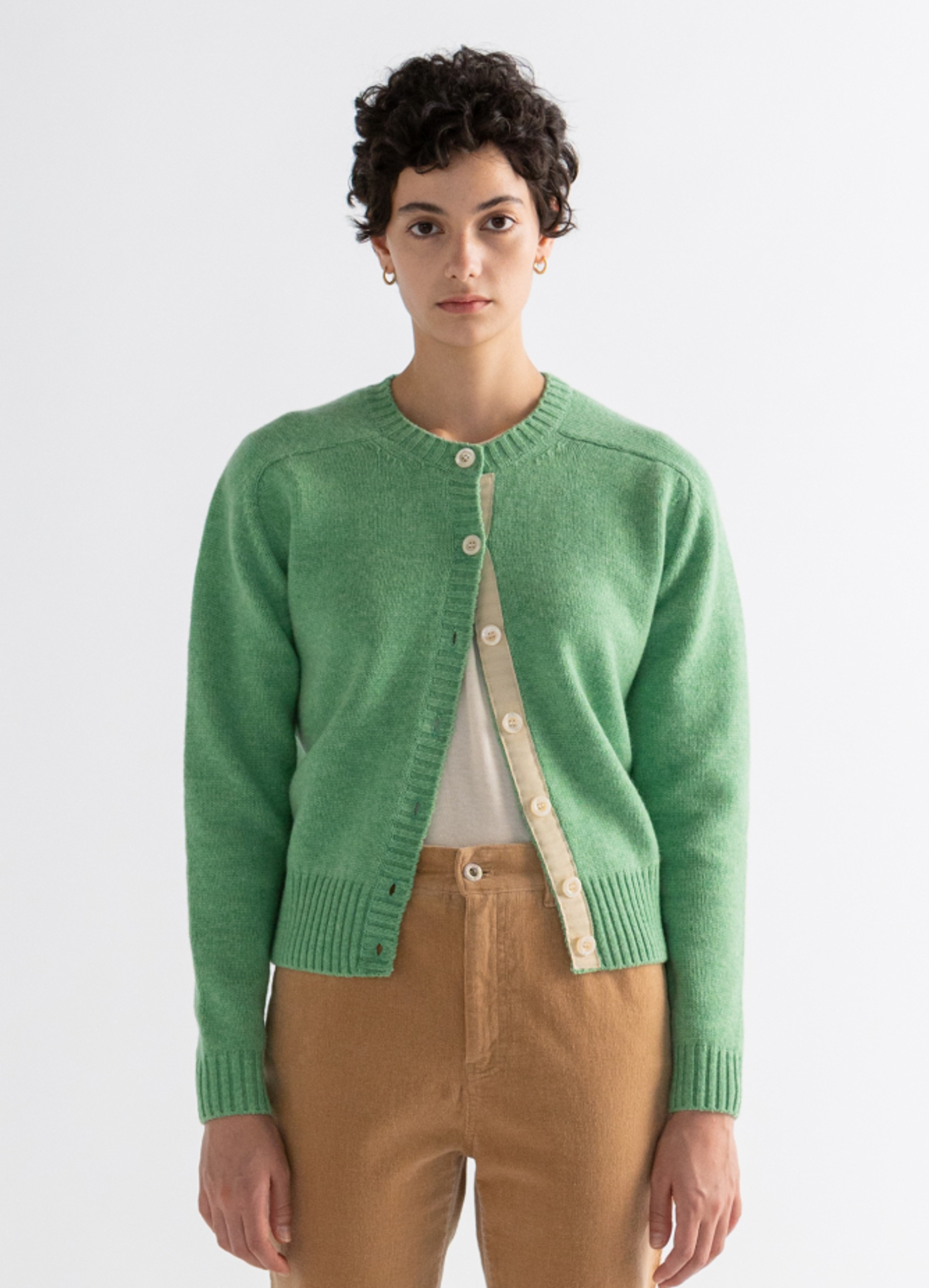 Amelie British Cardigan (Apple Mint) Out Of Stock